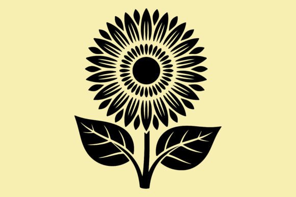 Bringing Bold Decorative Sunflower Silhouette Art to Your Creative Projects