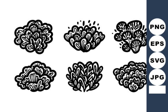 Bringing Nature to Your Designs: The Power of Hand-Drawn Decorative Bush Vector Icons