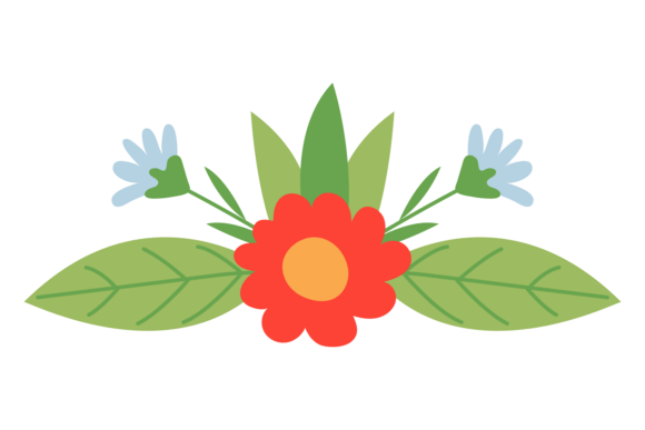 Cute Spring Floral Elements for Rustic Designs