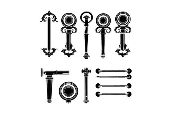 Decorative Door Hardware Silhouette Guide