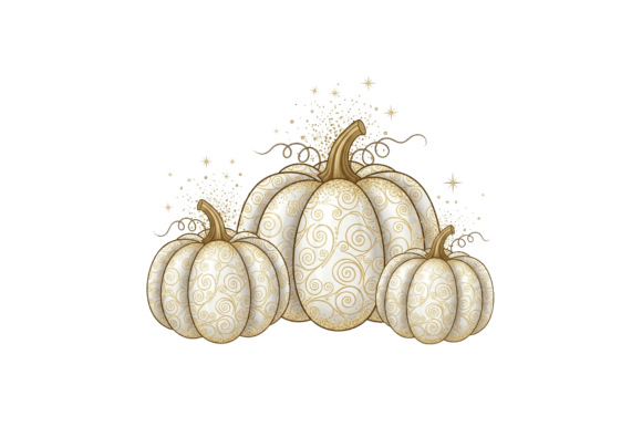 Decorative White Gold Pumpkins: Elevating Thanksgiving Designs with Modern Elegance