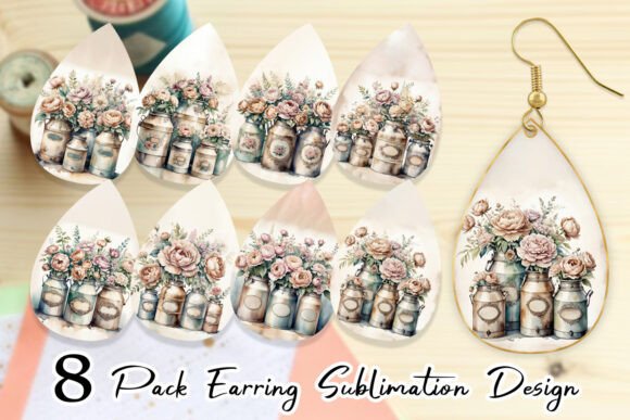 Earring Decorative Milk Can: A Creative Sublimation Guide