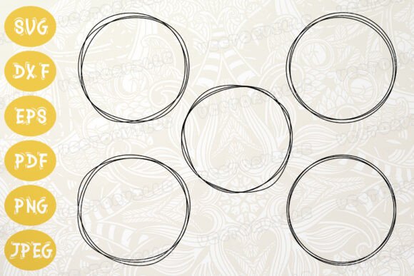 Elevate Your Designs with a Versatile Hand-Drawn Circle Frame SVG Bundle