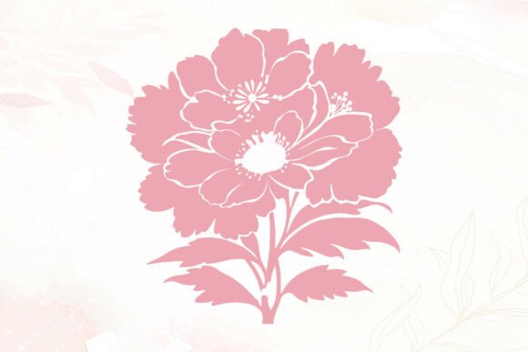 Elevate Your Projects with a Decorative Pink Floral Wallpaper Design
