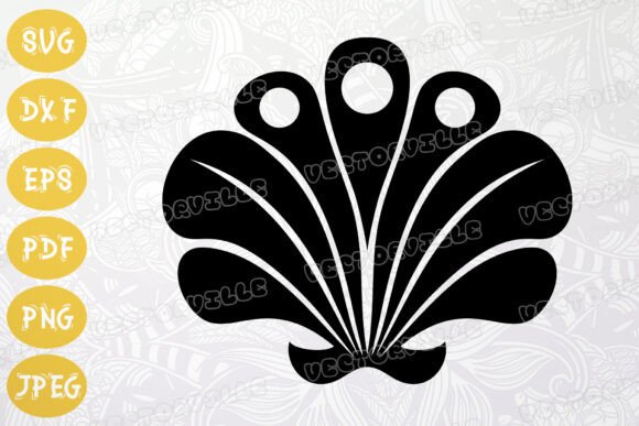 Elevating Coastal Design with a Versatile Decorative Seashell SVG for Beach Crafts