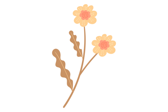 Elevating Design Projects with an Ornate Floral Branch for Decorative Bran