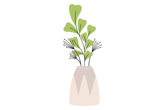 Elevating Interior Spaces with a Decorative Ceramic Jug and Plant Branch