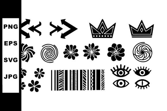 Elevating Visual Identity: The Strategic Power of the Set of Decorative Vector Icons with Arro