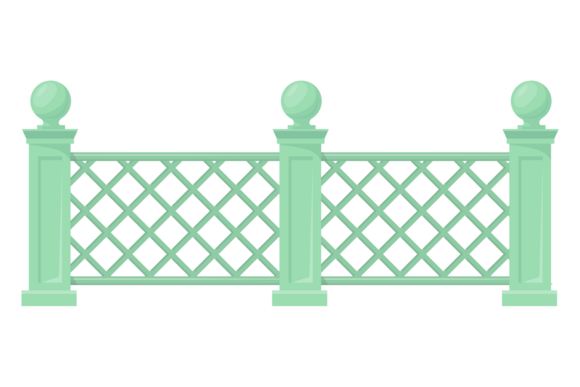 Enhancing Outdoor Spaces with a Decorative Wooden Park Fence and Green Garden Aesthetics