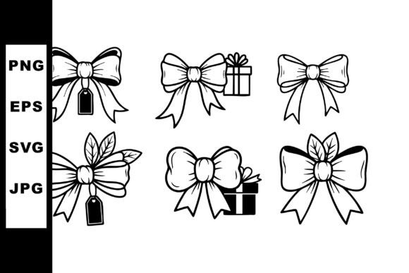 Evaluating Decorative Gift Bows with Tags and Presents for Design Projects