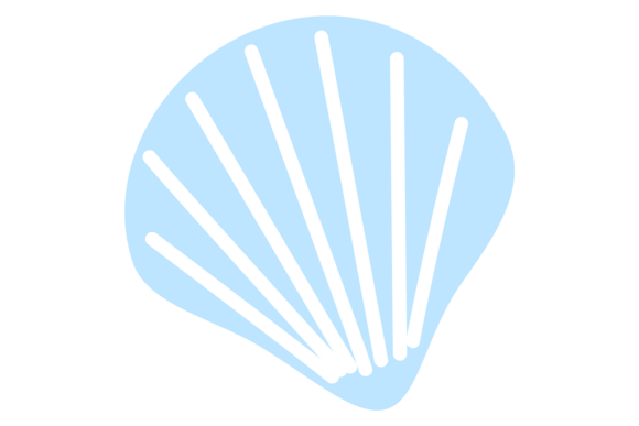 Evaluating the Sea Shell Icon: A Decorative Nautical Blue Asset for Modern Design