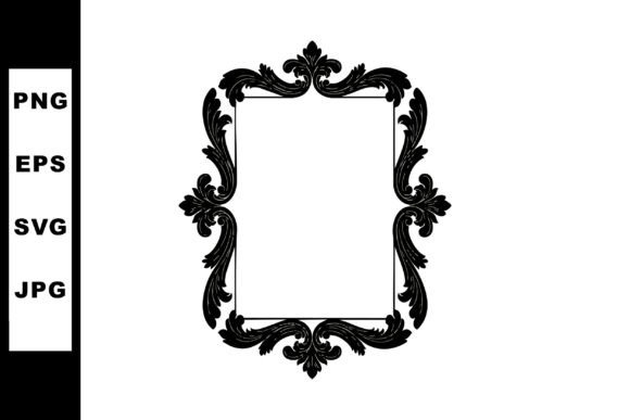 Ornate Vintage Black Decorative Frame Ve