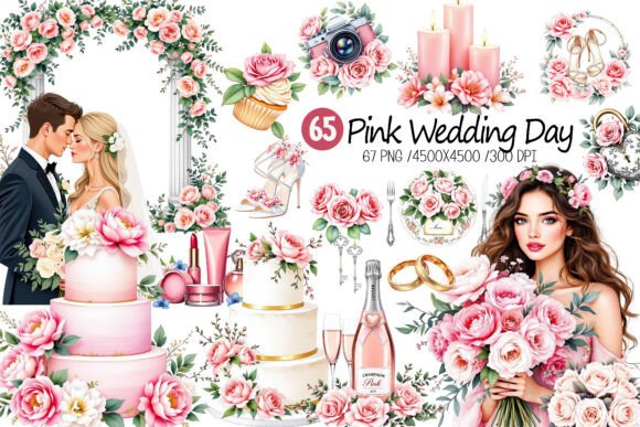 Strategic Design Decisions: Leveraging the Pink Wedding Day Collection for High-Impact Visuals