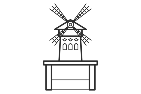Unlocking Brand Identity with the Decorative Windmill Icon: A European Logo Essential