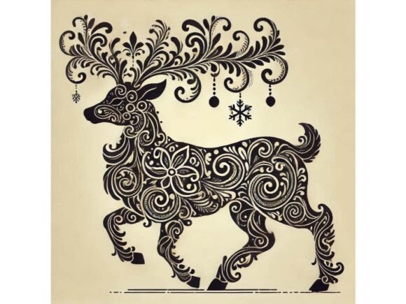 Unlocking Creative Potential: The Art and Utility of Ornate Decorative Reindeer Digital Illustrations