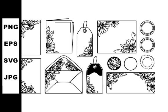 Unlocking Creative Potential with the Floral Decorative Frame and Tag Vector Set