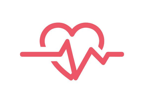 Unlocking Creative Potential with the Heart Beat Decorative Line Logo Vector